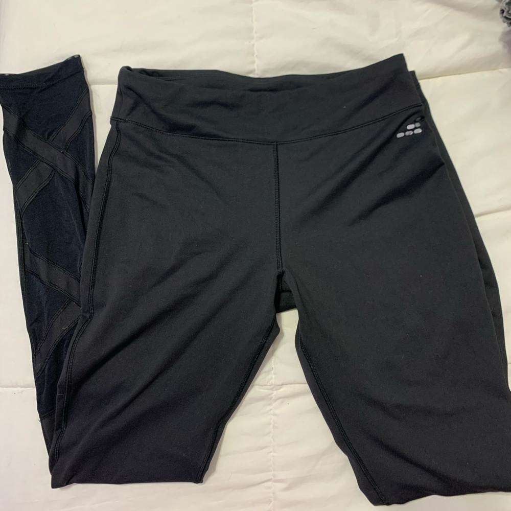 Black mesh leggings